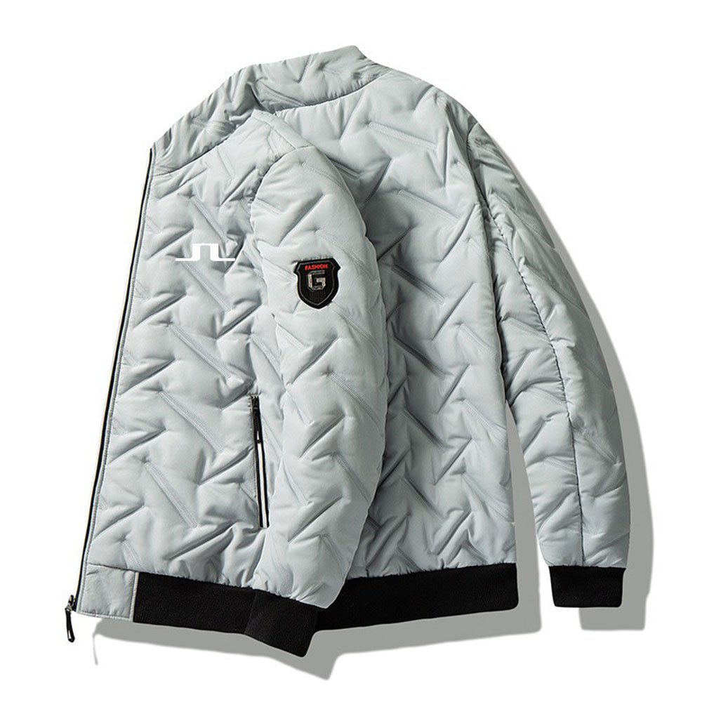 Giacca invernale uomo trapuntata a rombi con collo alla coreana_voghion.com
