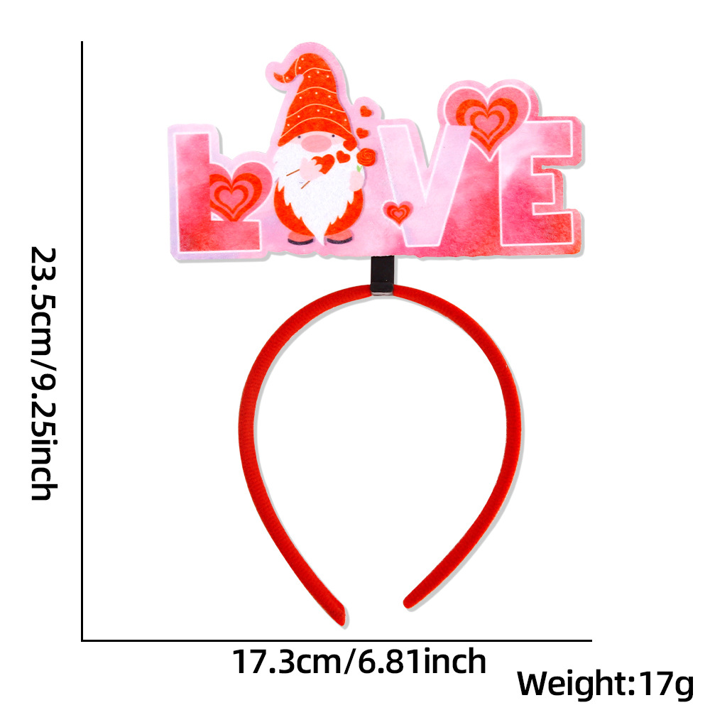 Nuevo estilo transfronterizo de Europa y América Día de San Valentín bandeja de cabello de decoración de fiesta romántica bandeja de cabello de amor rojo