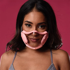 Cross-border best-selling transparent anti-fog lip-reading protective isolation mask anti-haze new PC lip-reading high-definition transparent mask