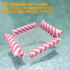 4 Tube oblique stripes rose red