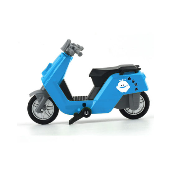 New Meituan takeaway car alloy car model motorcycle car model doll machine cake ornaments model toy