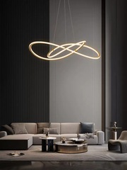 All-copper minimalist light luxury living room chandelier modern simple and atmospheric living room lamp 2023 new Nordic lighting fixtures