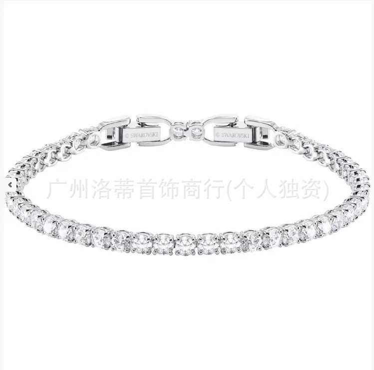 施家高版本恶魔之眼手镯采用施华洛元素世奇灵动方糖天鹅手链女环|undefined