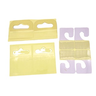 Self-Adhesive Transparent Pvc Plastic Hook Pet Hook Aircraft Hole Hook Color Box Hook Commodity Hook in Stock