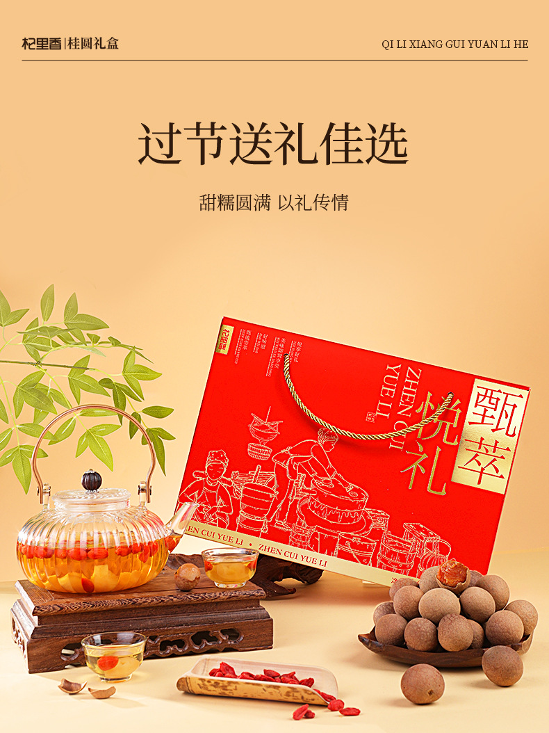 Dried Longan Fruit 900g Gift Box Ready to Eat Gui Yuan Rou for Tea and Soup preparation