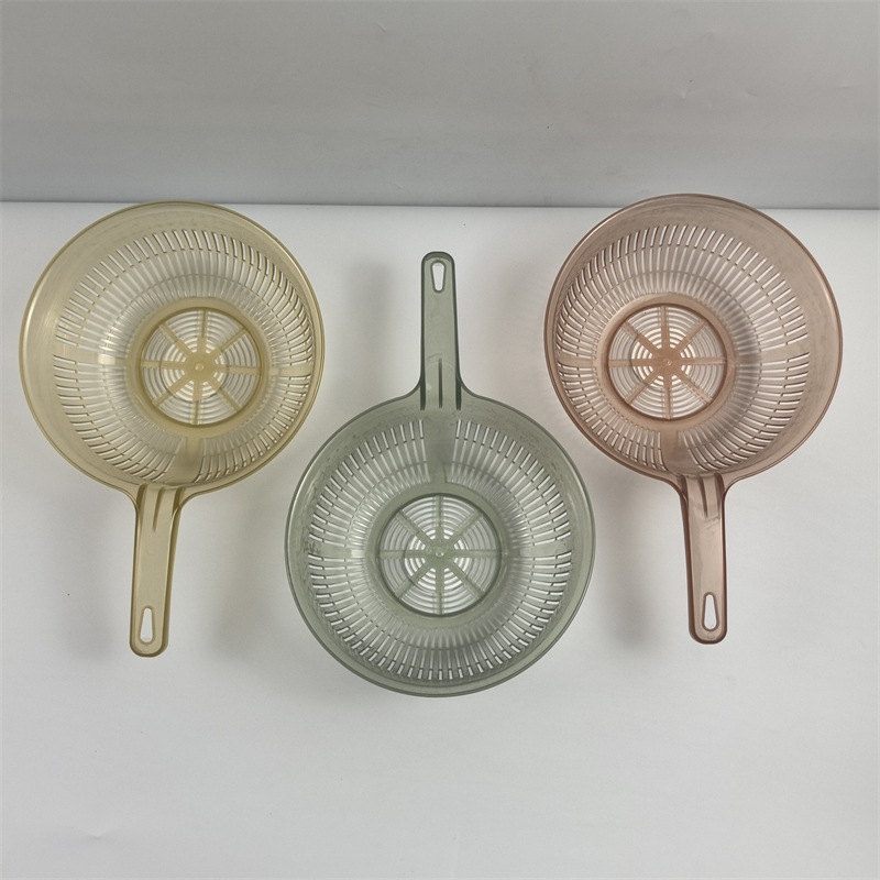 Cesta de pan al vapor al por mayor Cesta de lavado de verduras Cesta de verduras de bambú circular de plástico Cesta de verduras de cocina Cesta de frutas de verduras Cesta de drenaje doméstica