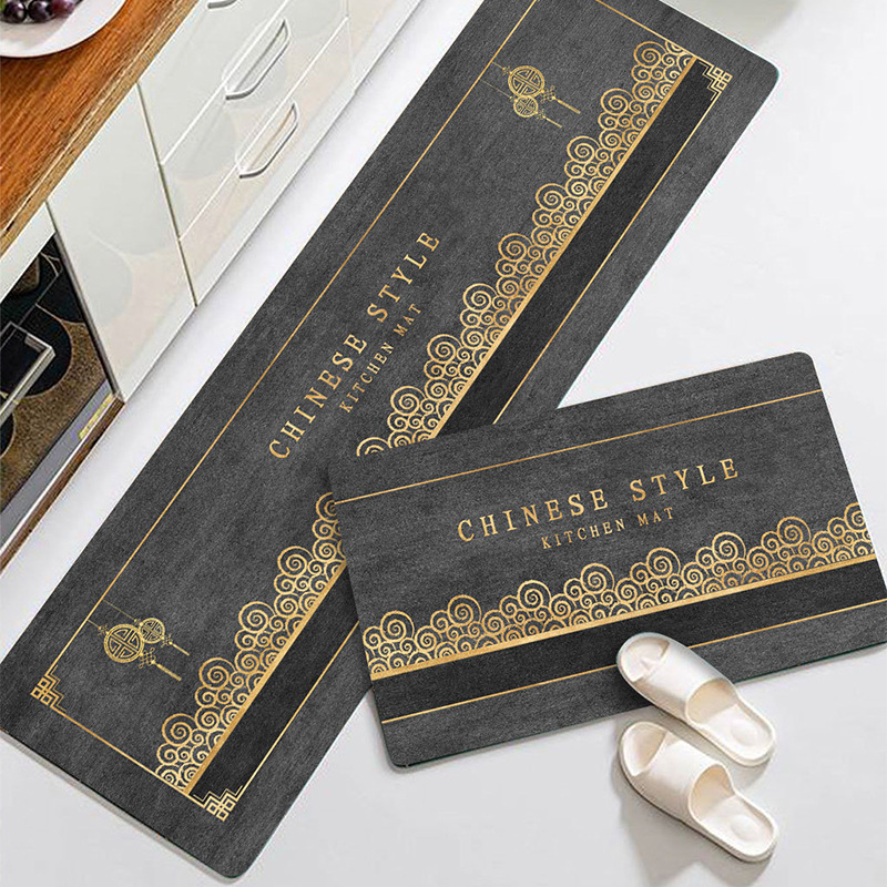 absorción de agua especial alfombra de cocina antideslizante a prueba de aceite resistente a la suciedad a prueba de agua absorción de aceite alfombra doméstica alfombra de puerta alfombra