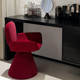 Red frosted velvet, not rotatable