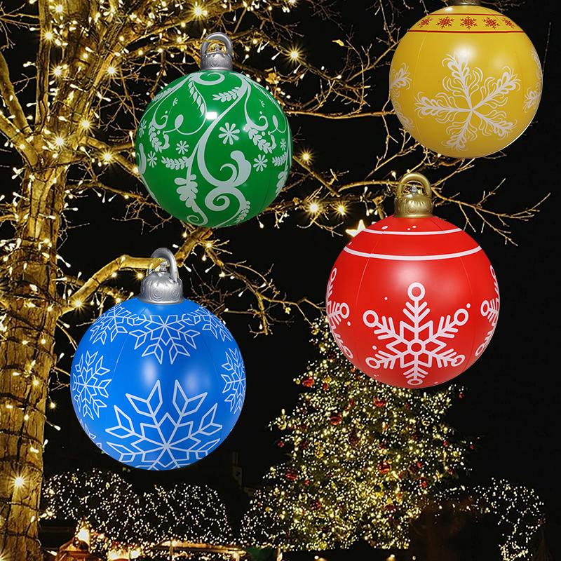 Inflatable Christmas ball luminous holiday decorations LED16 color…