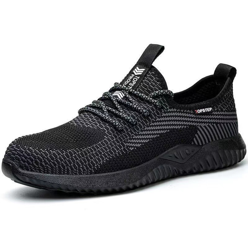 Cross-border Labor Protection Shoes Men's Smash-resistant Puncture-resistant Steel Toe Lightweight Non-slip Wear-resistant Safety Construction Site Flying Woven Shoes Work Shoes Cross-border Labor Protection Shoes Men's Smash-resistant Puncture-resistant Steel Toe Lightweight Non-slip Wear-resistant Safety Construction Site Flying Woven Shoes Work Shoes