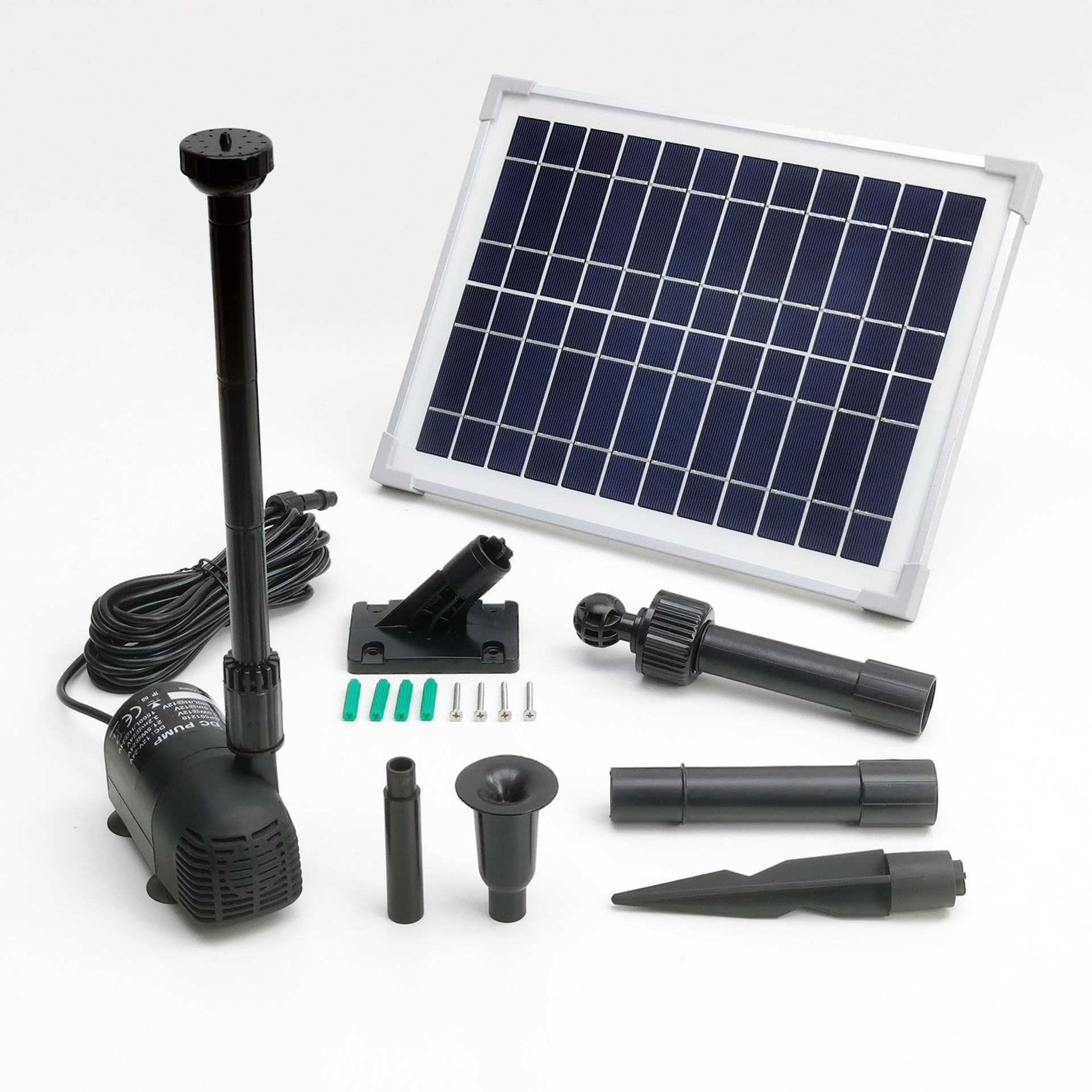 DC12V太阳能喷泉泵花园池塘造景泵-SP10-501210