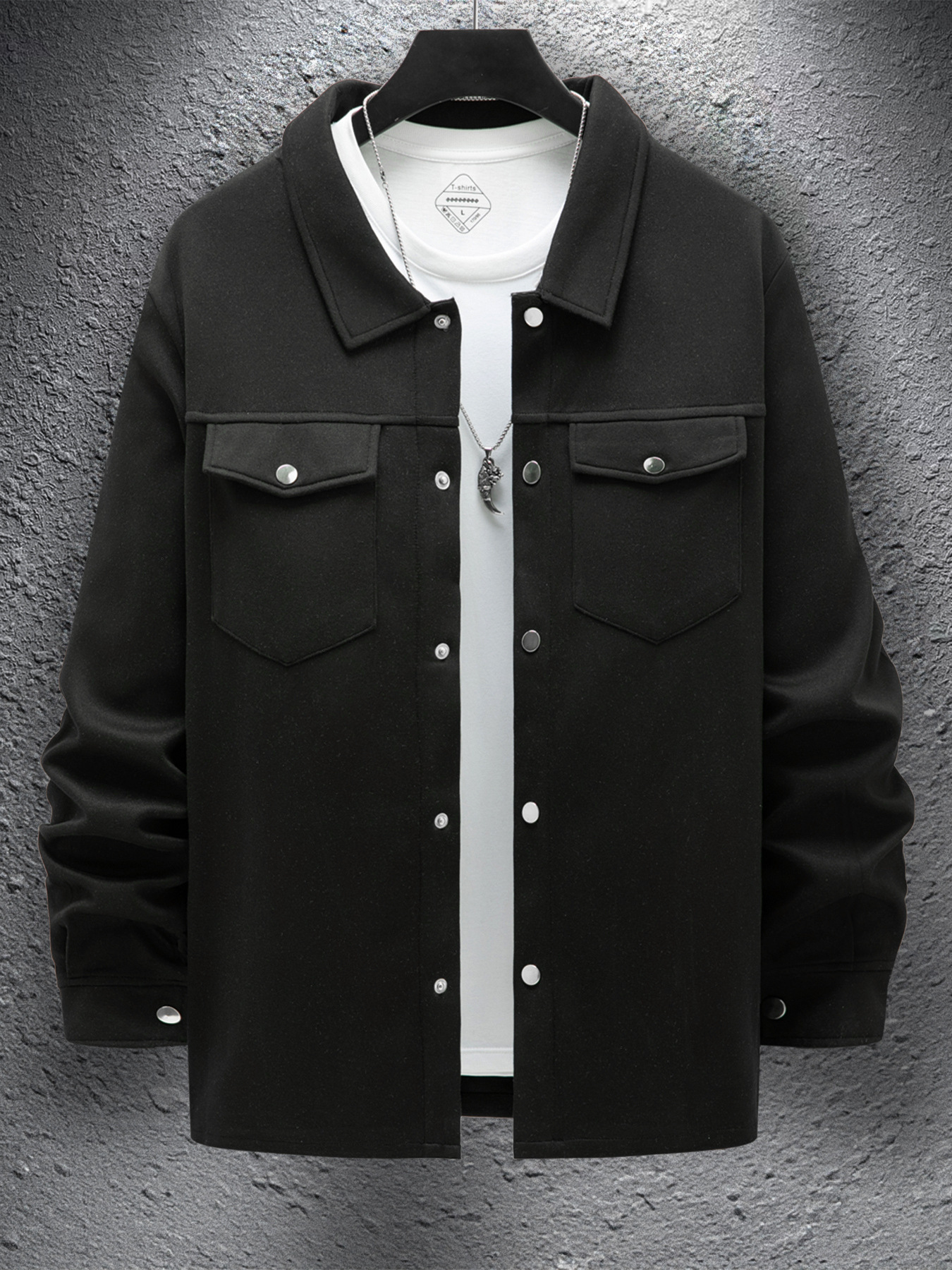 Giacca uomo attillata con doppie tasche autunno inverno_voghion.com