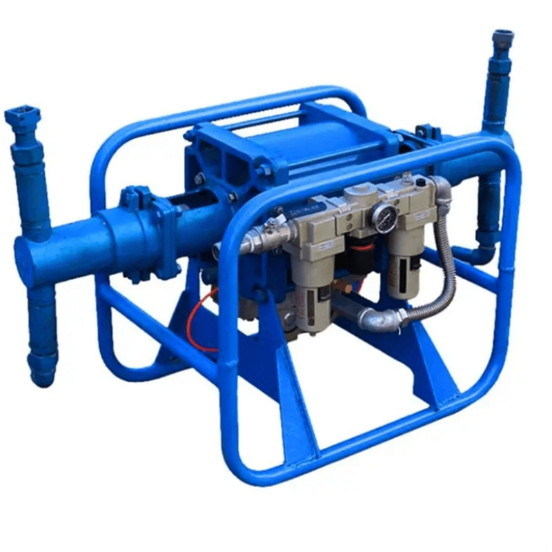 Bomba de inyección neumática de doble líquido para equipos de vertido de mortero con presión ajustable y transporte estable