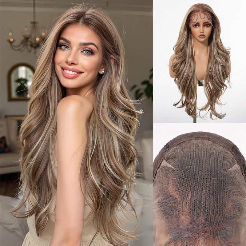 Lace front wig, 28inch long curly wig, cosplay Lace front wig, 28inch long curly wig, cosplay