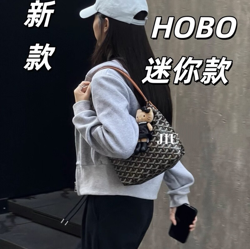 Cross-Border Direct Supply of 2026 New Model Dog Tooth Bag Mini Hobo Commuter Shoulder Goya Bag Underarm Bag Factory Direct Sale