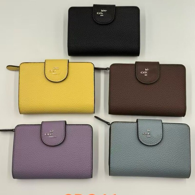 Koujia's New Tie Bag, Classic Presbyopic Clutch Bag, Multi-Pattern Kiss Bag, Multi-Card Slot Short Coin Purse in Stock