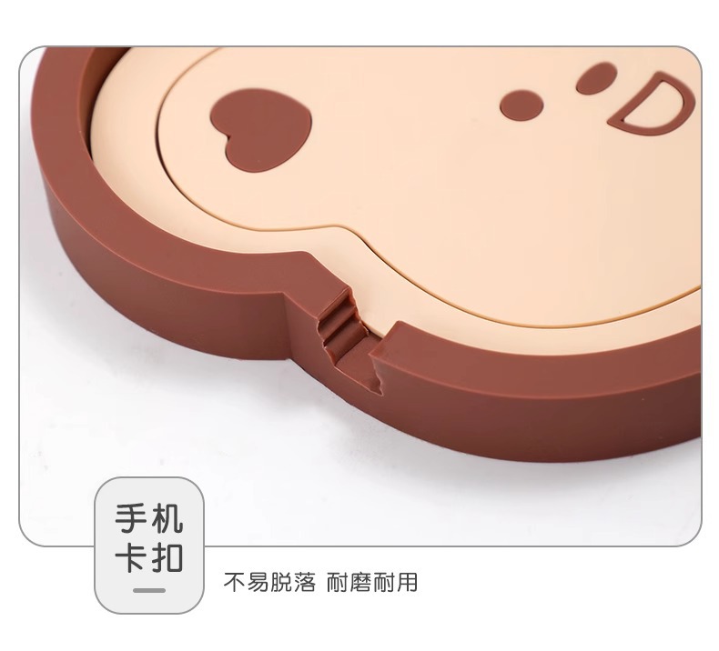 Car Phone Holder Anti-Slip Mat for Women Dashboard Cartoon Multifunctional Car Phone Holder Silicone Anti-Slip