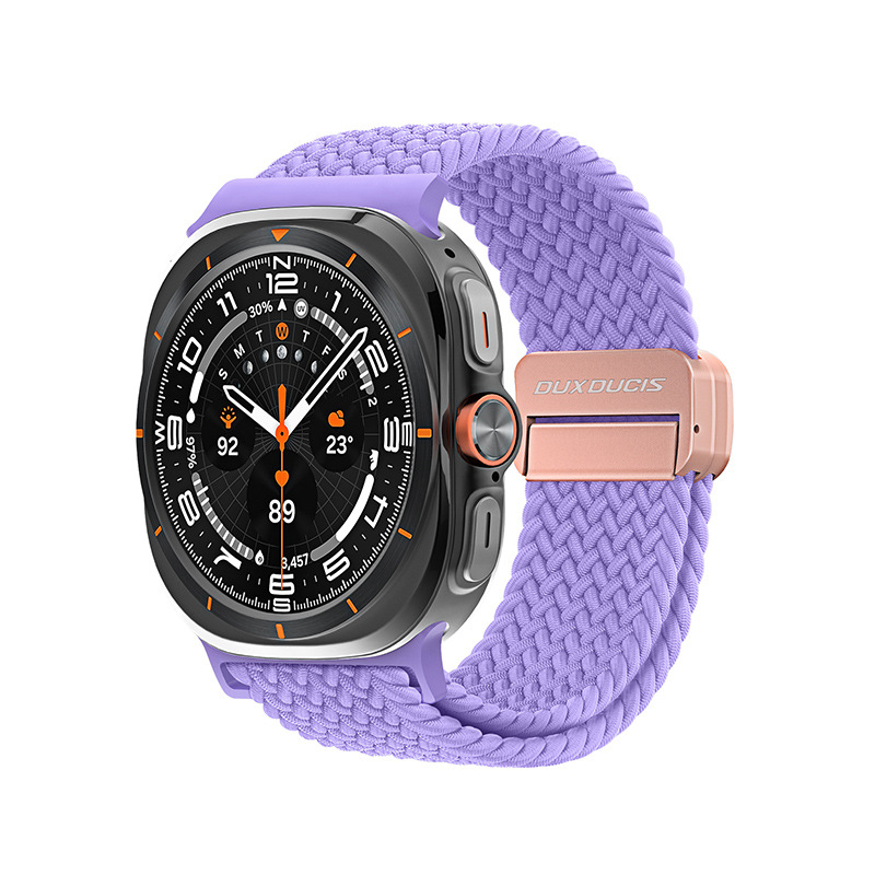 Adecuado para nylon tejido elástico Samsung correa de aleación de aluminio hebilla de succión magnética reloj deportivo correa de reloj al por mayor transfronteriza
