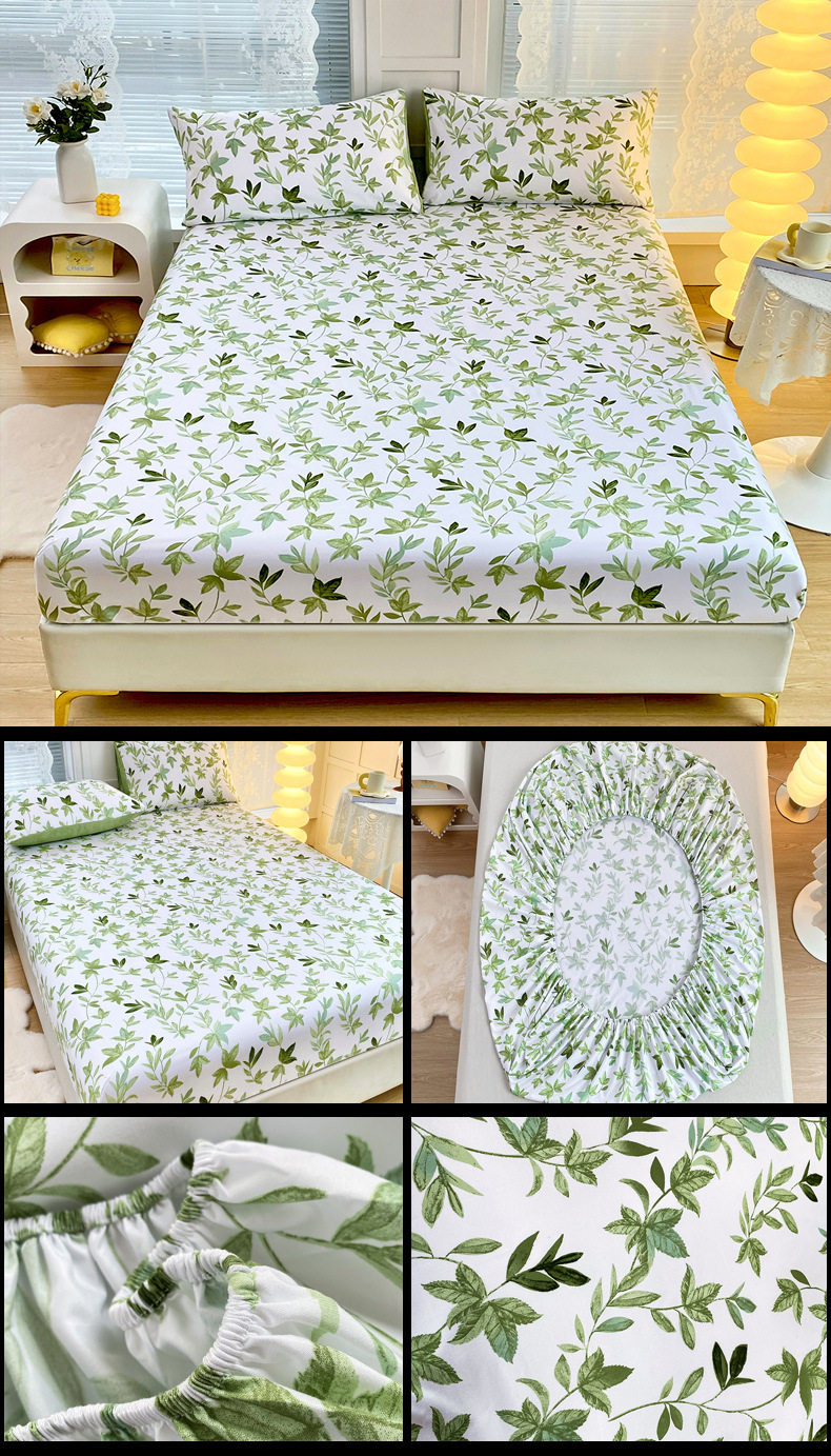 Articles de literie, textiles de maison, draps, ensemble de quatre pièces, draps à poches profondes_voghion.com