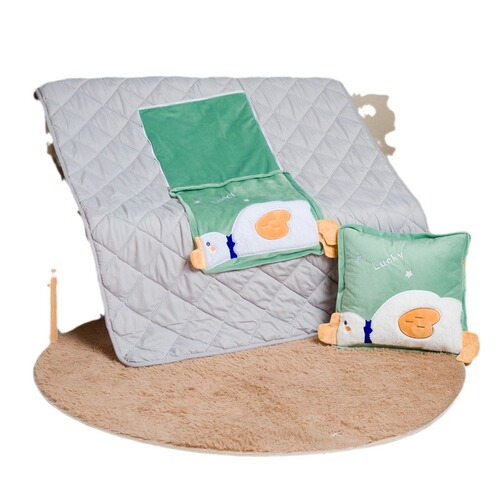 Cartoon two-in-one dual-use pillow quilt nap pillow car air conditioner quilt car pillow plush office pillow
