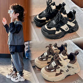 网面透气儿童运动鞋2025年春秋爆款女宝宝软底防滑单鞋男童运动鞋