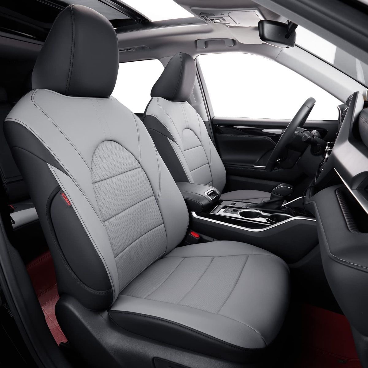 Toyota Highlander Special Car Seat Covers, Full Leather, All-Season, Breathable, Wear-Resistant Seat Covers