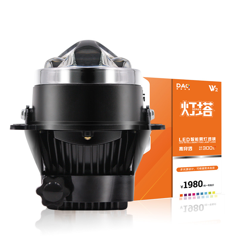 Nuevos faros delanteros para coche, doble haz directo W1W2, lente de faro antiniebla de doble luz de 3.0 pulgadas, luz antiniebla LED para Toyota Nissan
