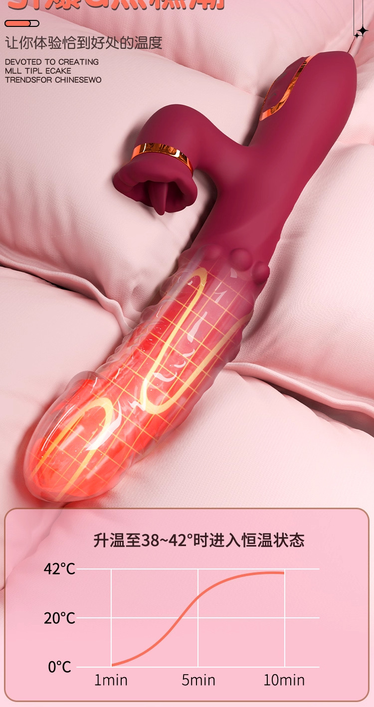 Jiuai Retractable Vibrating Stick for Women, Electric Button Control, Quiet 60 dB, Adult Wellness Device — detail image 22
