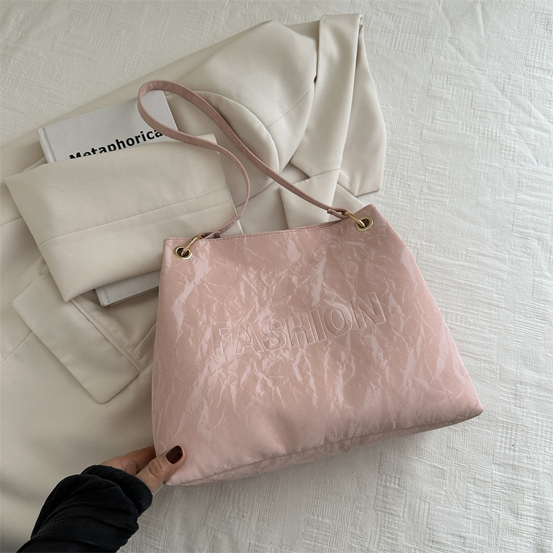 Bolsa plegable de gran capacidad para mujeres 2024 nuevo bolso de verano popular bolsa de viaje de hombro