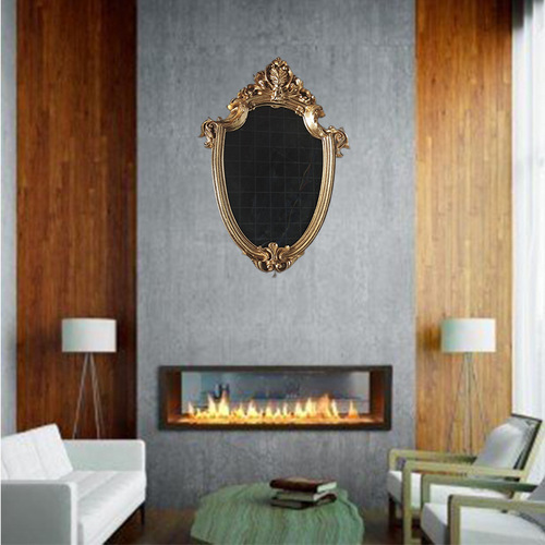 Directly supplied European-style carved frame, retro distressed gold frame makeup mirror, decorative wall hanging wall photography props