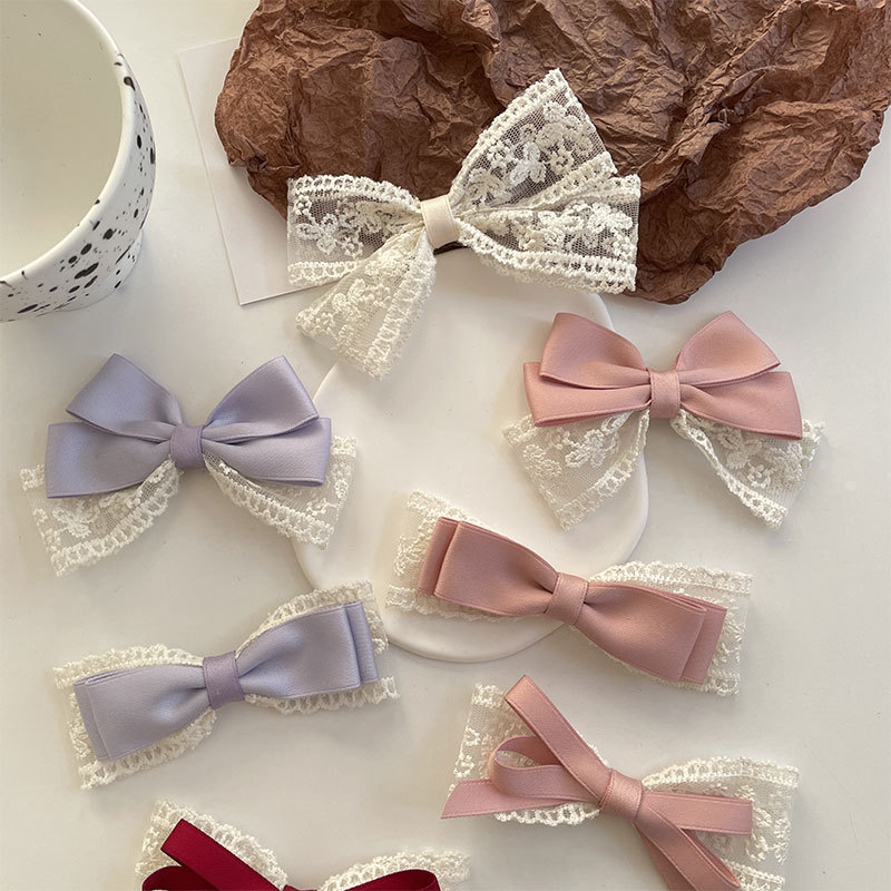 Women's Sweet Simple Style Bow Knot Cloth Hair Clip Hair Tie Brooches display picture 1