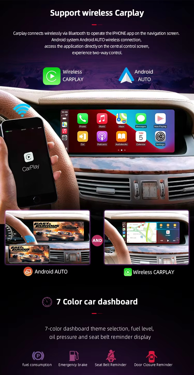 Suitable for Mercedes-Benz S W221 W222 06-09 10-15 Android car display central control large screen