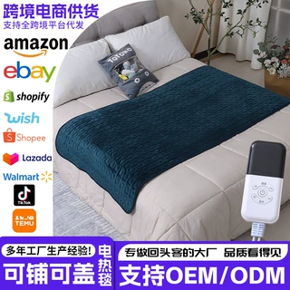 跨境热品电热毯单双人褥子双控调温家用宿舍办公室电热垫智能盖毯