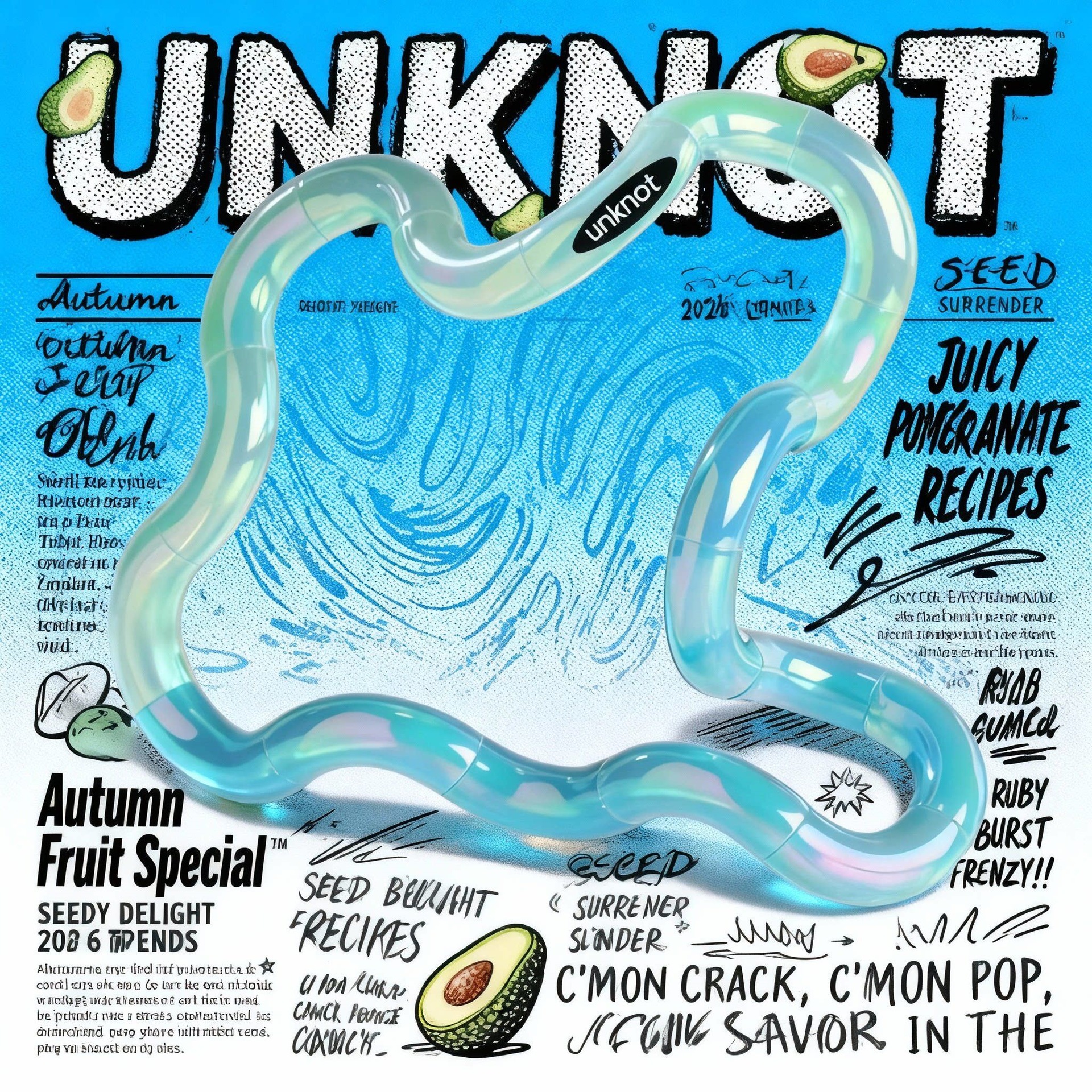 Unknot oficial genuino Twist Le Tang el mismo tipo de juguete de artefactos descomprimidos tango sensible a la temperatura decoloración pellizco pellizco pellizco 6