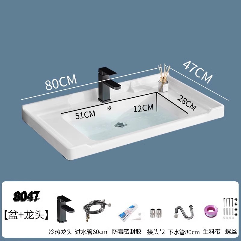 lavabo semi-incrustado cerámica en una sola bañera gabinete de baño comercio exterior lavabo lavabo lavabo lavabo