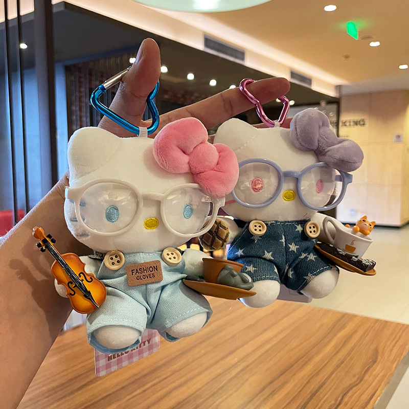 hellokitty小挂件公仔毛绒玩偶包包挂件可爱kitty正版钥匙扣挂饰|undefined