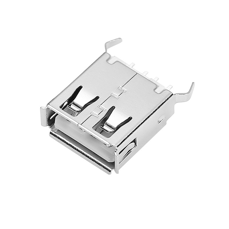 USB2.0 AF 180度13.7直插卷边弯脚A母180度立式直插13.7|undefined