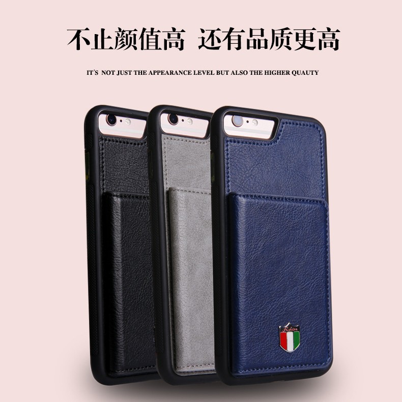 适用MagSafe磁吸卡包皮革苹果皮套插卡手机壳卡套背一体皮质定制