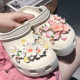 Peach Blossom Series Hole Shoes Shoes Flower Shoe Buckle Decoration DIY Sandals Slippers Shoe Buckle Accessories