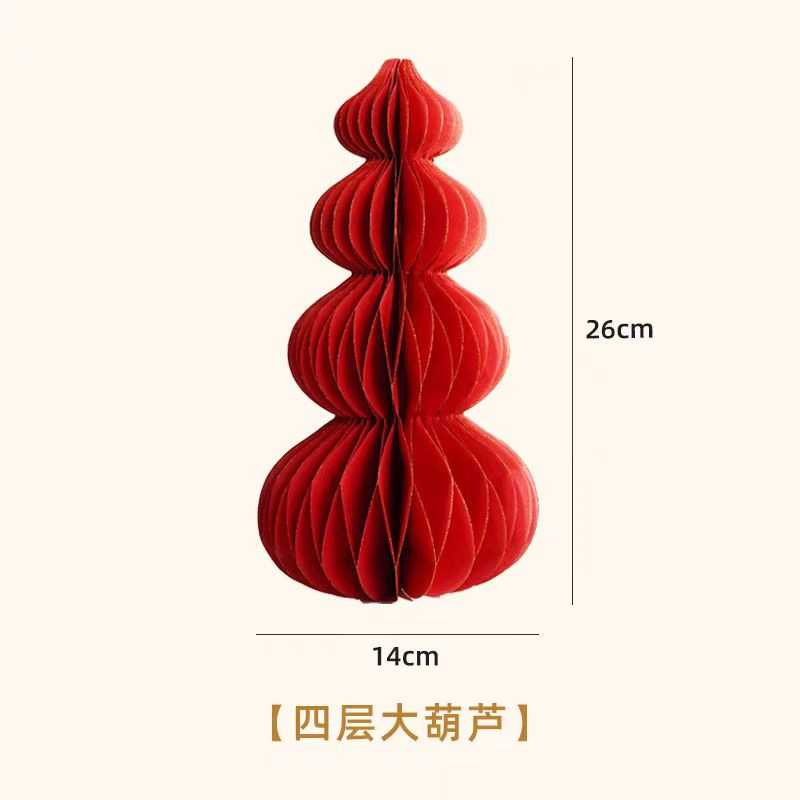 Fulu Small Ornaments New Home Moving Wedding Holiday Decoration Living Room Countertop Three-Dimensional Gourd Blessing Character Decoration Wholesale