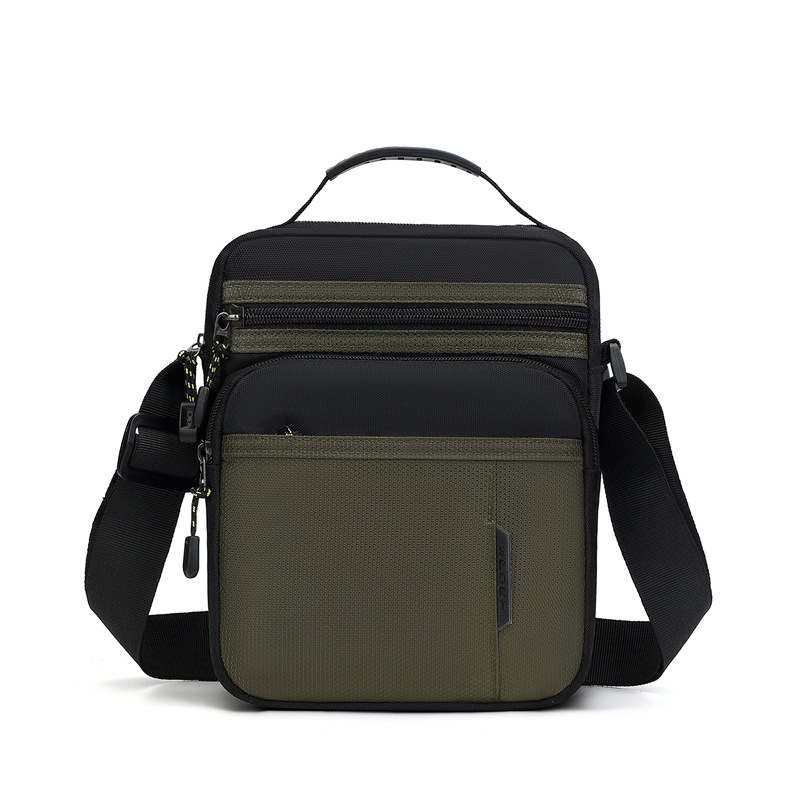 Otoño y invierno nuevo tipo de bolso de hombro de hombre, bolsa de moda multicapa de almacenamiento, bolso de mano simple de negocios de Oxford