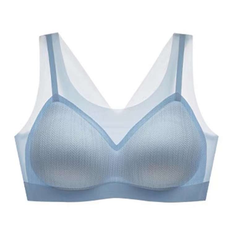 Nueva taza de látex sin marcas de alta calidad, chaleco de dama sin anillo de acero, bra de yoga, ropa interior deportiva, mujer al por mayor