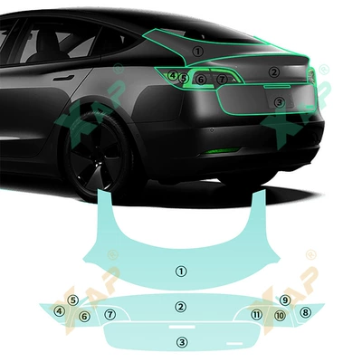 film, Automotive Film - tpu-transparent-protective-film-model-3-trunk-tpu-protective-film