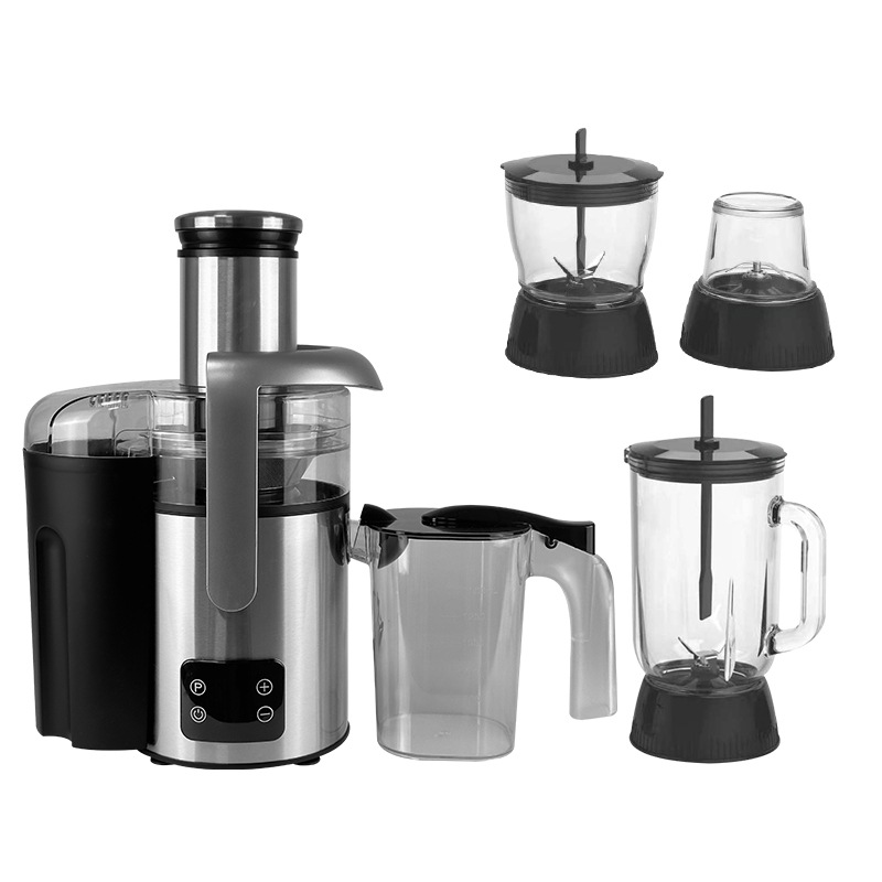 Exprimidor multifuncional cuatro en uno de gran capacidad Molino de carne molida Separación de escoria doméstica Leche de soja de frutas de gran diámetro