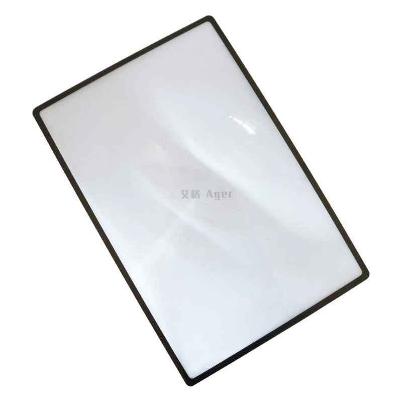 Трансграничное считывание карт Увеличительное стекло из ПВХ, ультратонкое увеличительное стекло большой площади с именем для пожилых людей (180x120)
