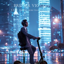 Bremer电动滑板车折叠电动车迷你坐骑两轮电瓶便携小型代步车V10