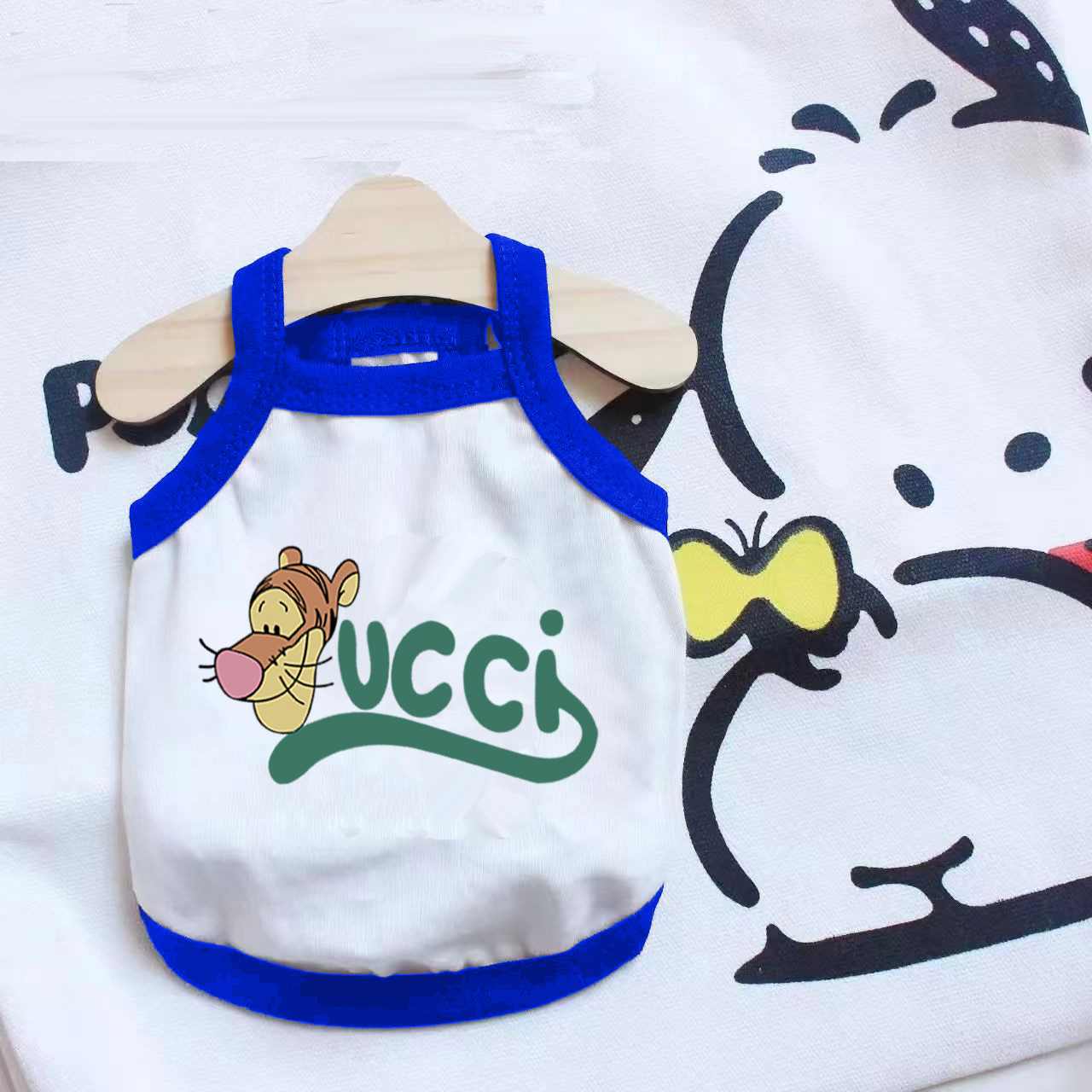 곰 고양이보다 애완 동물 옷 눈 고양이 테디 개 옷 봄과 여름 여름 얇은 통기성 캐미솔