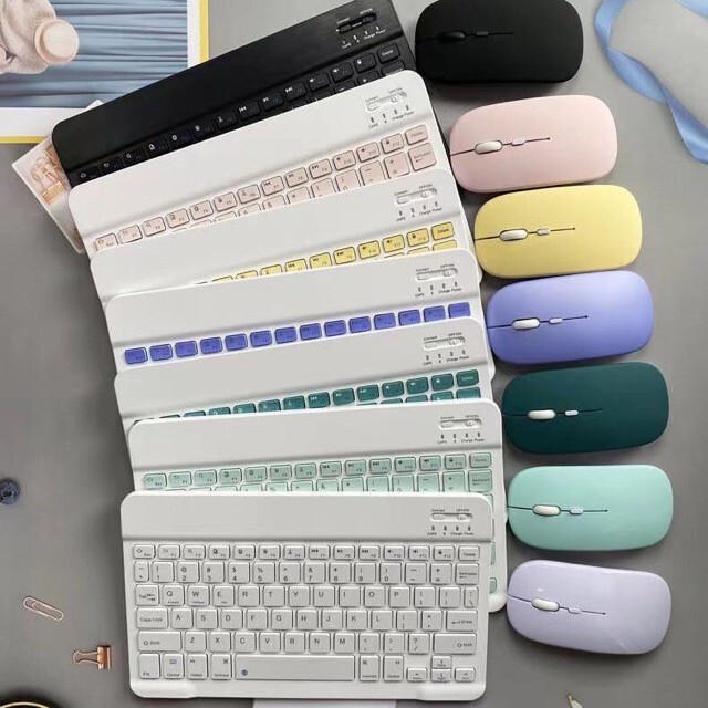 New Bluetooth Wireless Keyboard Suitable for Apple iPad Huawei Matepad Tablet Bass Mini Cute Girls