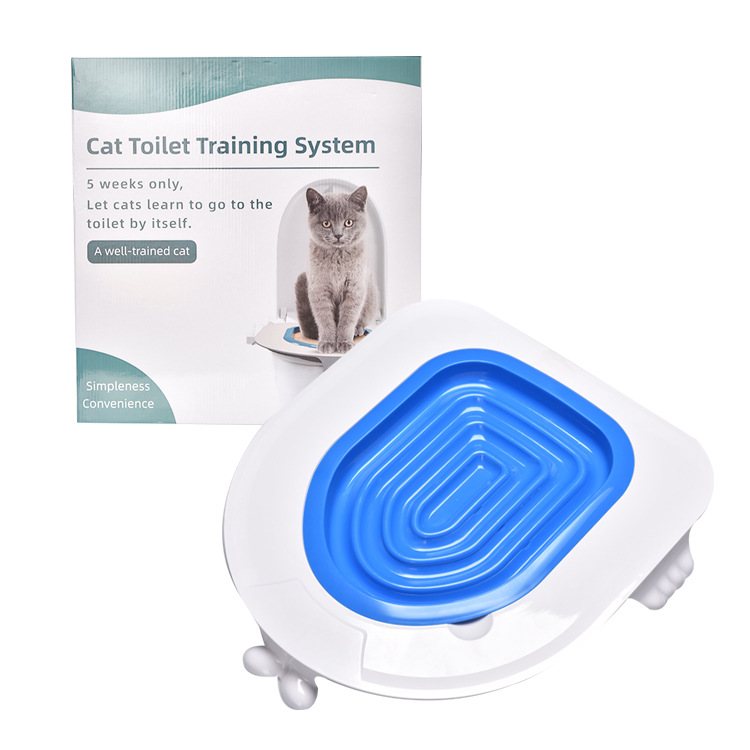 Cat litter training station squatting toilet toilet seat pet cleaning defecation litter box tray cat toilet trainer