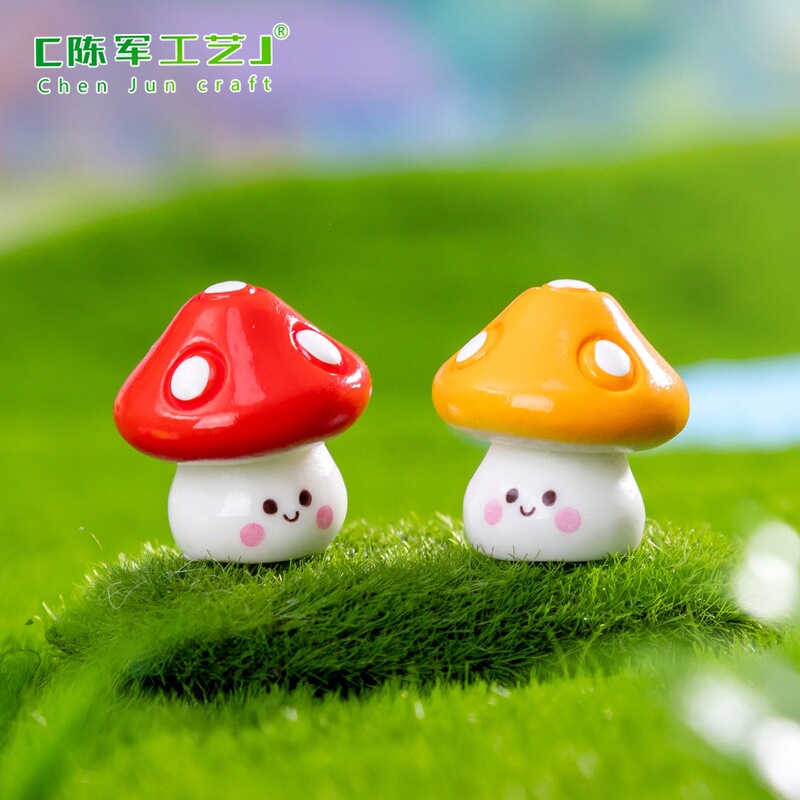 Creative moss micro-landscape materials, cute little mushroom beads, DIY decoration accessories for creating landscapes, small ornaments for ecological bottles Creative moss micro-landscape materials, cute little mushroom beads, DIY decoration accessories for creating landscapes, small ornaments for ecological bottles